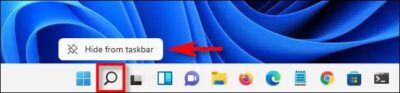Nhấp vào “Hide From Taskbar”