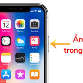 ấn và duy trì nút nguồn trong 3 giây